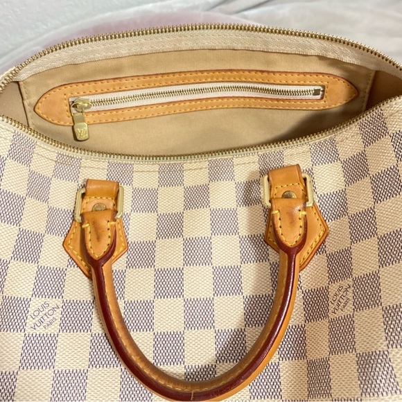 Authentic Louis Vuitton speedy 30 damier azur - Picture 9 of 13